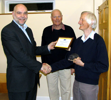 Ed Whitlock receives his Club Honours